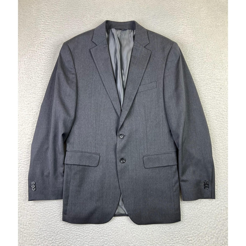 Banana Republic Men's Gray Two-Button Suit Jacket